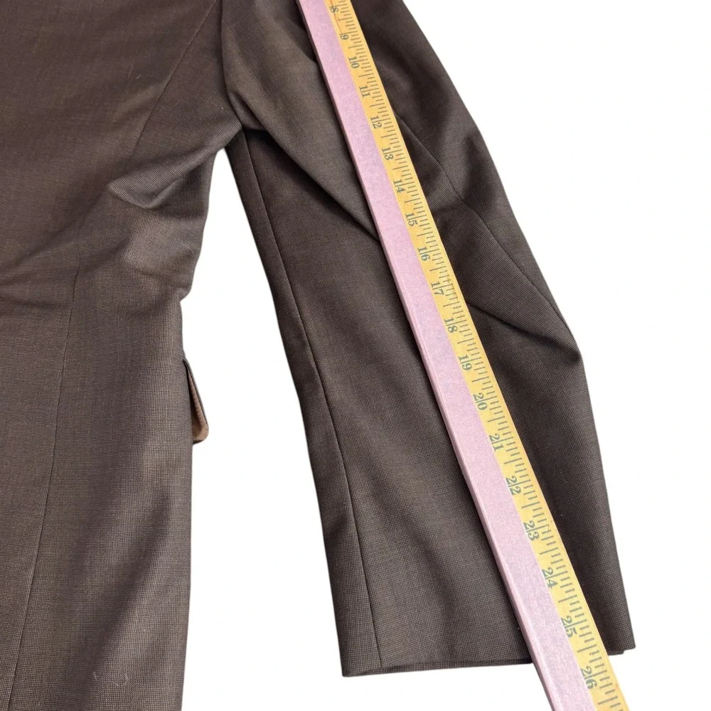 Jos A Bank Signature Collection Brown 100% Wool Blazer Sport Coat‎ 46L Mens